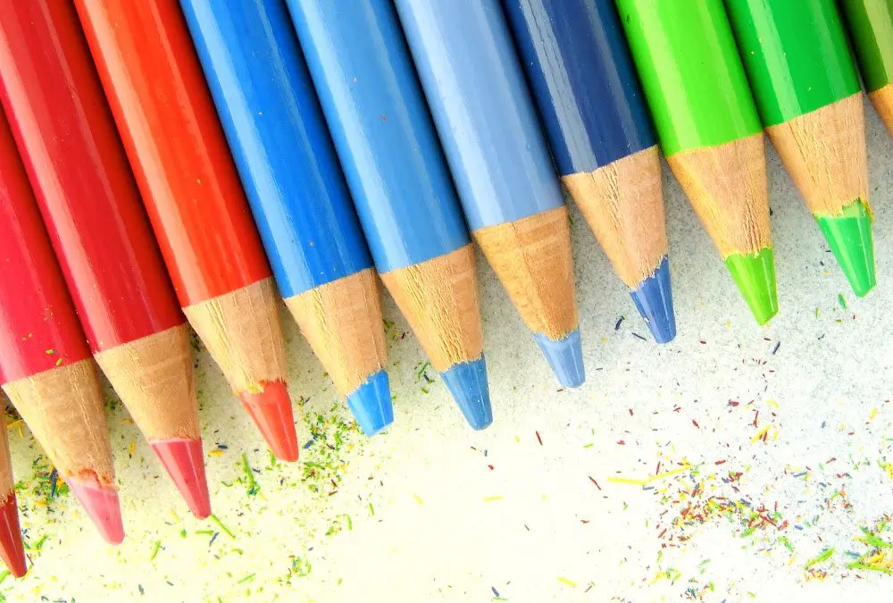 Coloured pencils