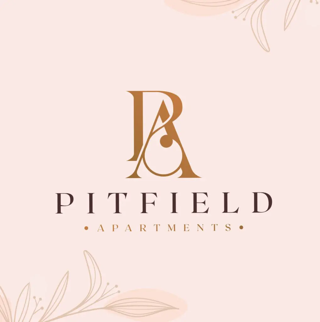pitfield apartments devon logo design