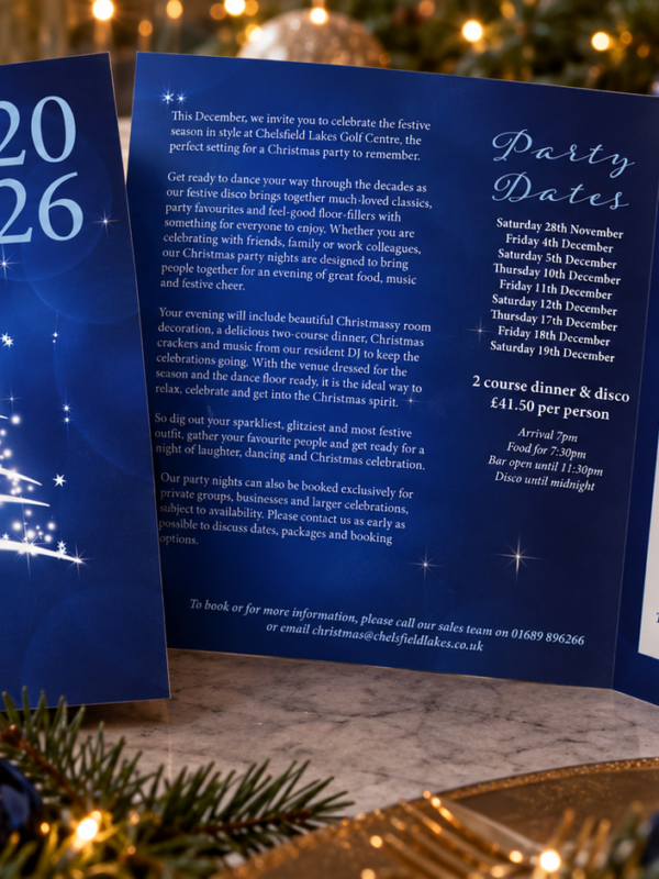 xmas printed brochure design and print