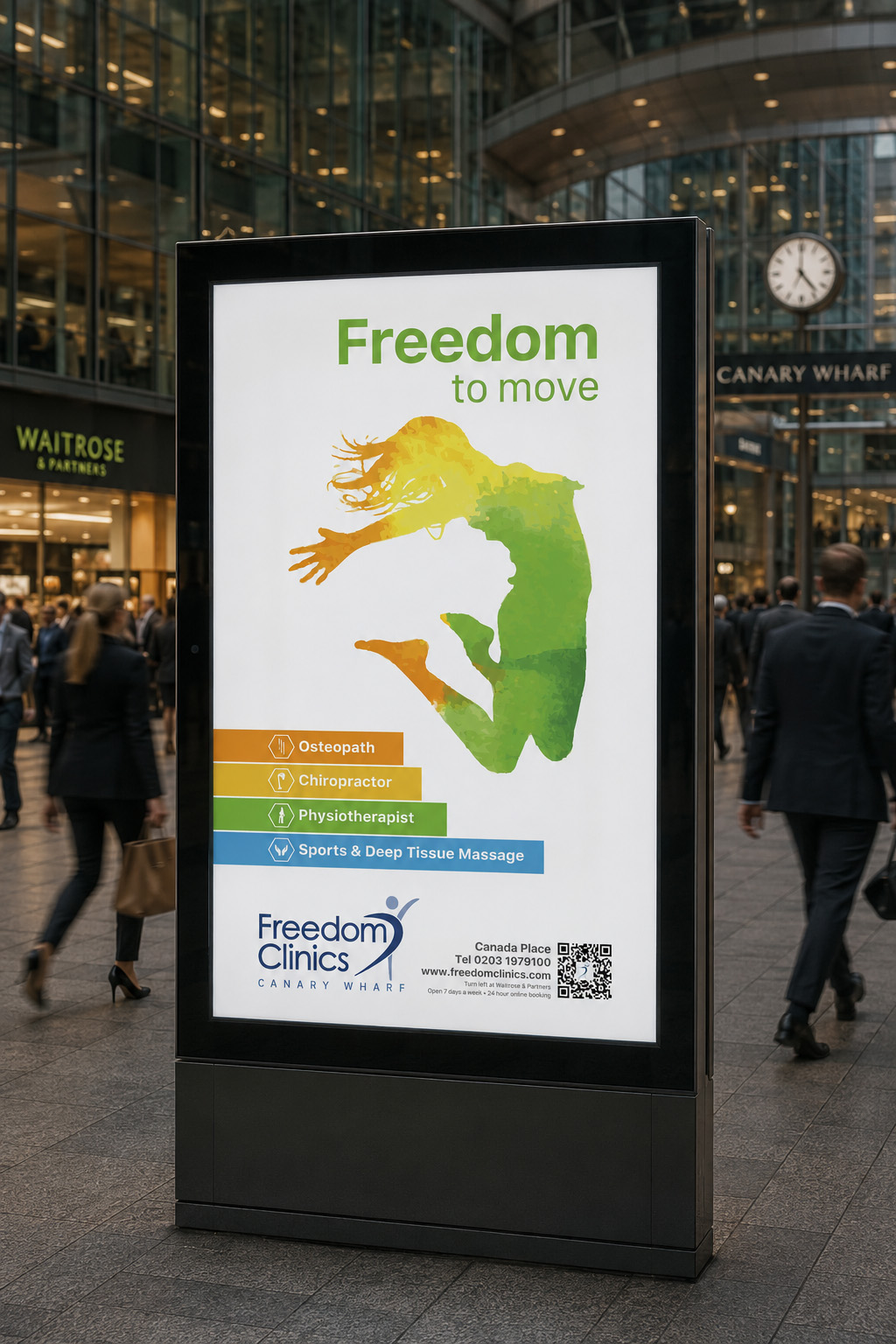 Freedom Clinics print design
